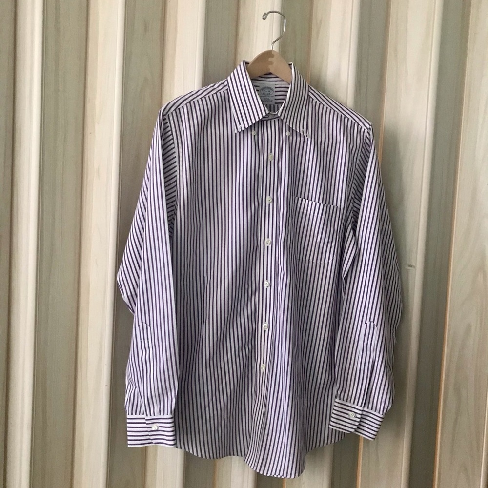 BROOKS BROTHERS DRESS ;STRIPED SHIRT
